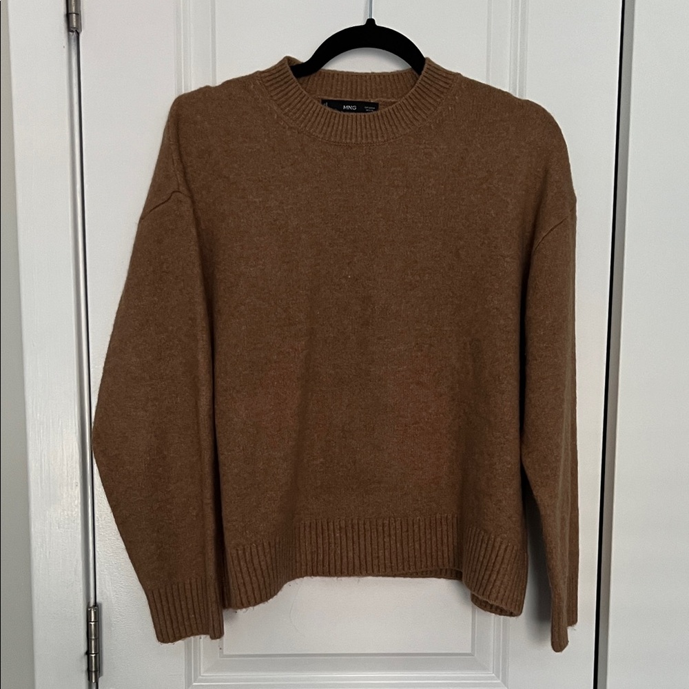 Mango Tan Crewneck Sweater (Women’s)